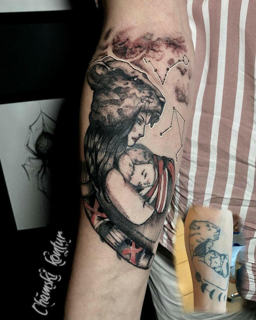 Inksearch tattoo Chamski kontur