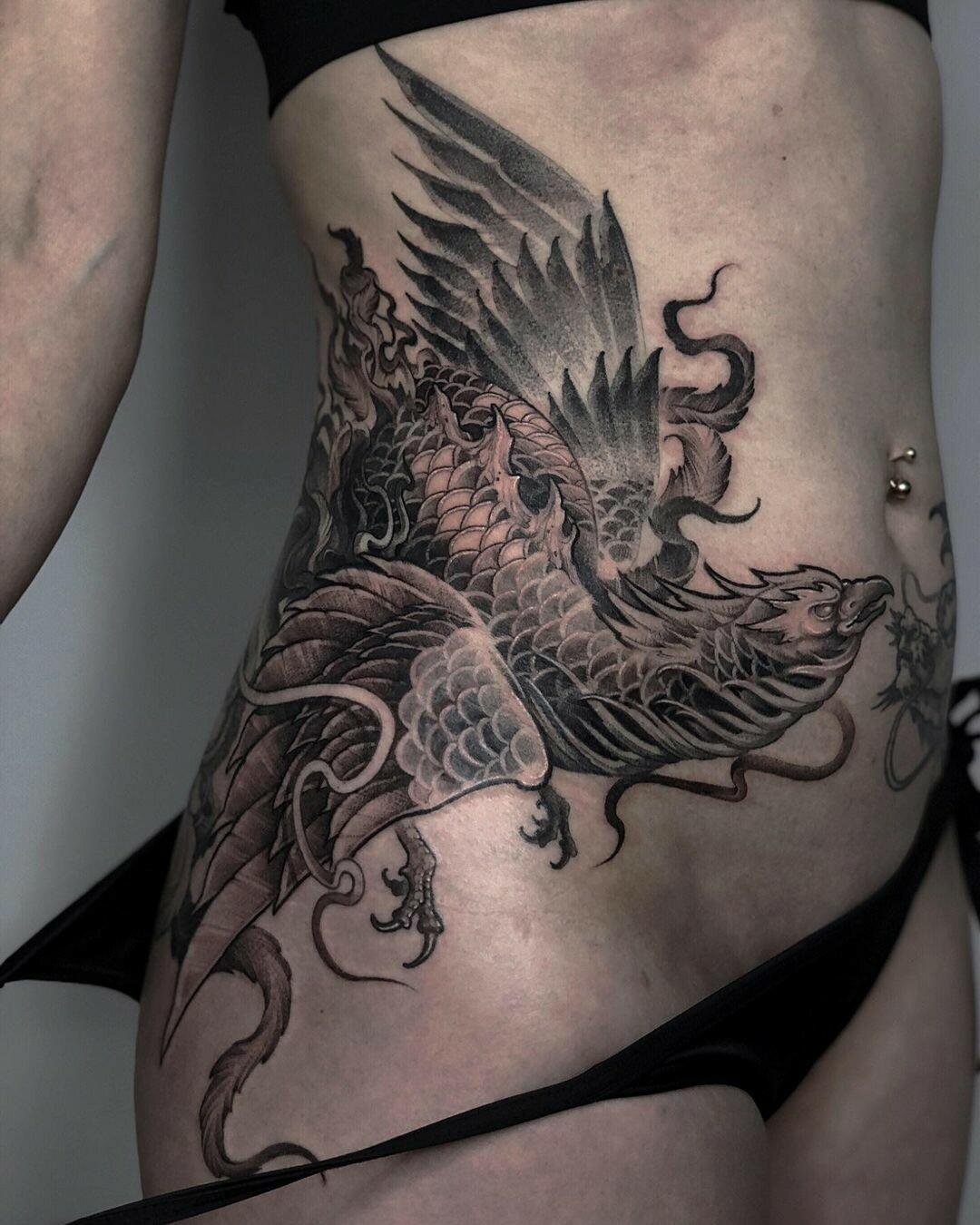 Inksearch tattoo Baba na Rowerze Tattoo