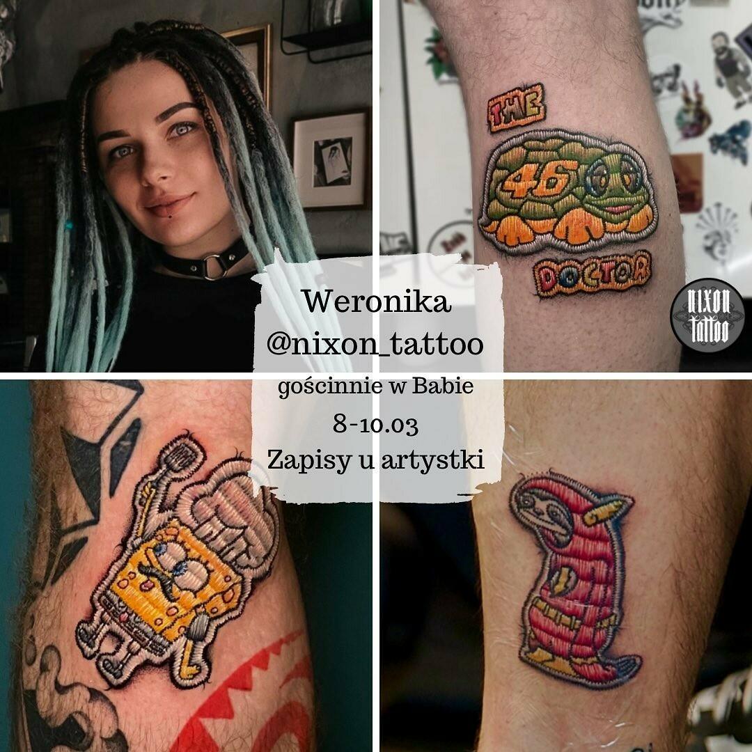 Inksearch tattoo Baba na Rowerze Tattoo