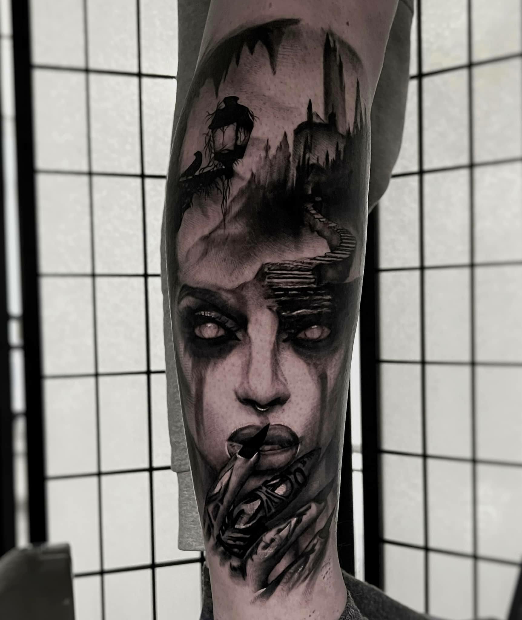 Inksearch tattoo Smok w herbacie