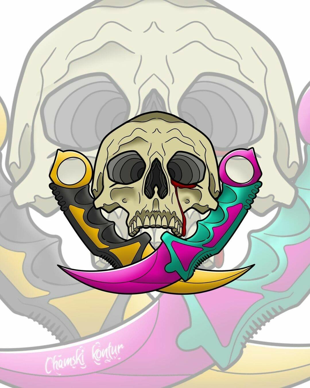 Inksearch tattoo Chamski kontur