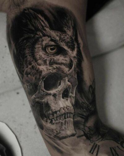 Marcin Nencek Grey eye Tattoo inksearch tattoo