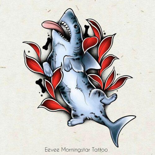 Eevee Morningstar inksearch tattoo